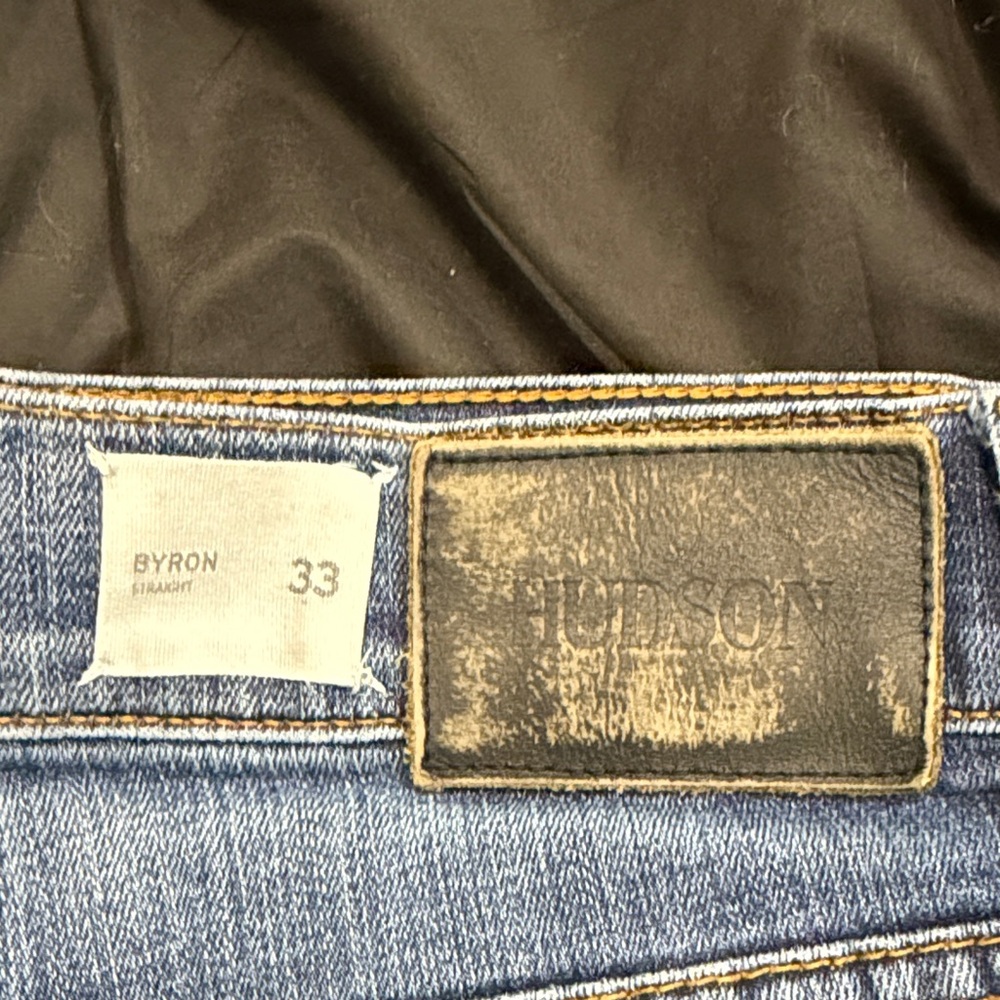 Hudson Jeans (Byron) Men's Straight Denim in Classic Blue - Picture 3 of 6